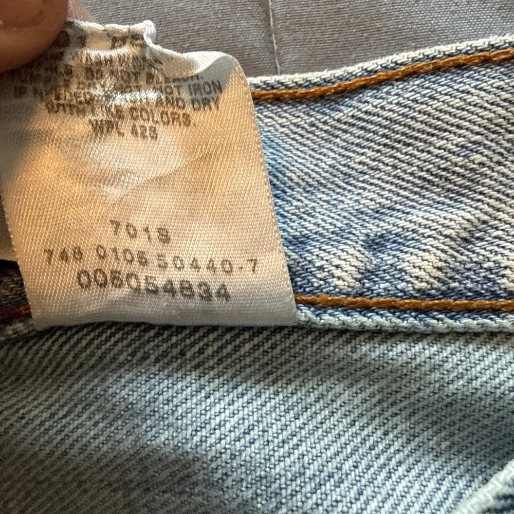 Vtg Y2K Levis 505 Jeans Mens 32x30 Blue Faded Washed Cotton